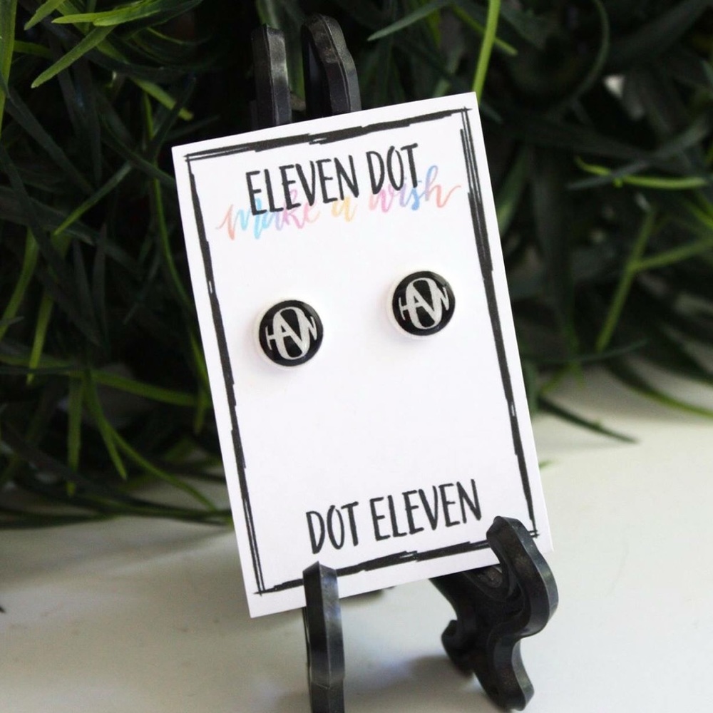 Hanson Brothers Band Logo Stud Post Earrings